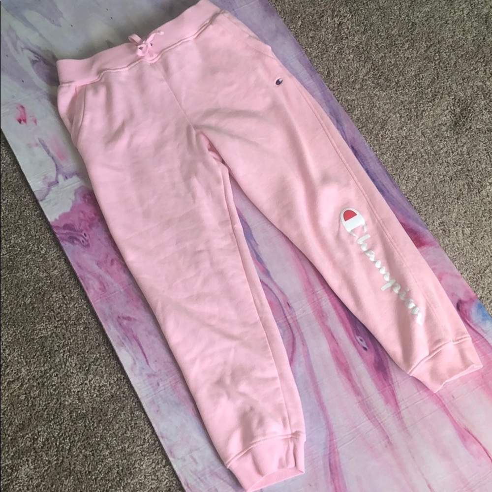 Brand New light pink champion joggers